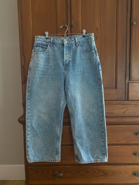 We The Free Denim - We The Free Relaxed Wide-Leg Jeans - Light Blue Wash